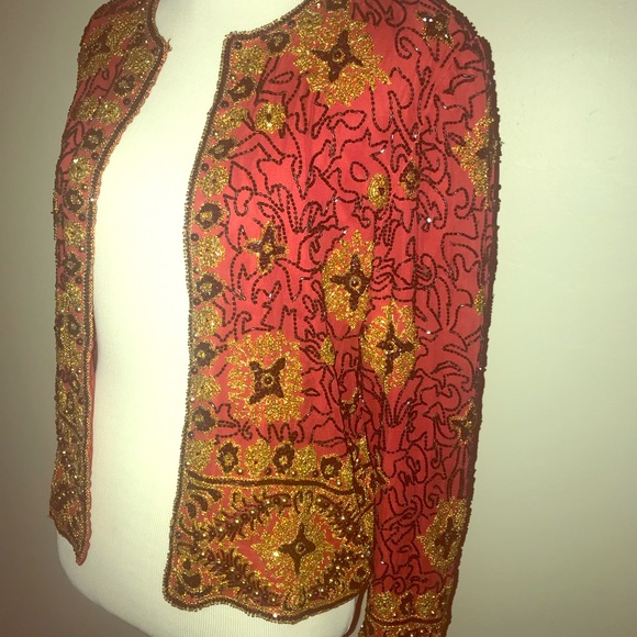 Vintage rad beaded jackets - Picture 2 of 6